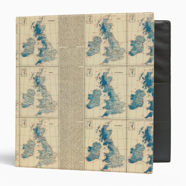 Rainfall, temperature, British Isles Binder (Front/Inside)