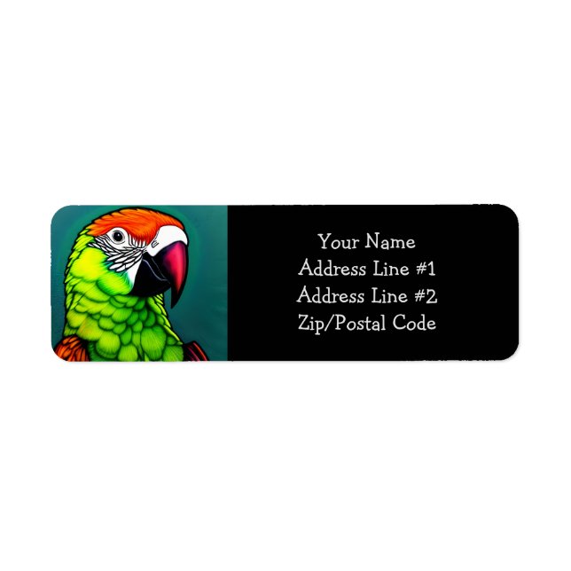Rainforest Beauty:  Exotic Wild Parrot (Front)
