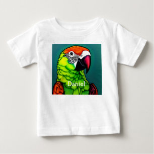 Rainforest Beauty:  Exotic Wild Parrot Baby T-Shirt