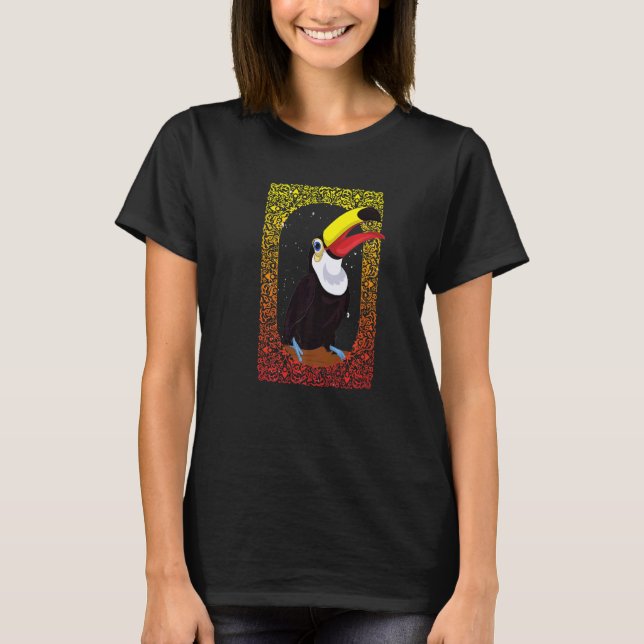 Rainforest Bird Zoo Animal Tropical Toucan  1 T-Shirt (Front)