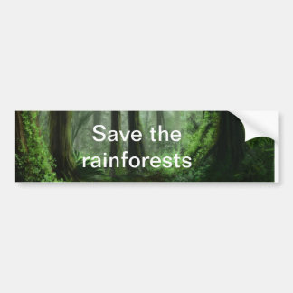 rainforest bumper sticker
