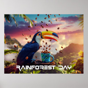 RAINFOREST DAY - TOUCAN POSTER