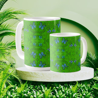 Rainforest Dreams Tropical Vine Butterfly Coffee Mug