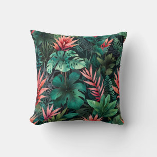 Rainforest Fantasy Throw Pillow