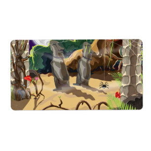 Rainforest Hidden Temple illustration.