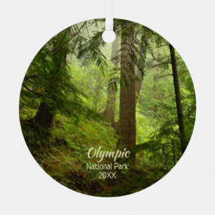 Rainforest in Olympic National Park Photo  Metal Ornament