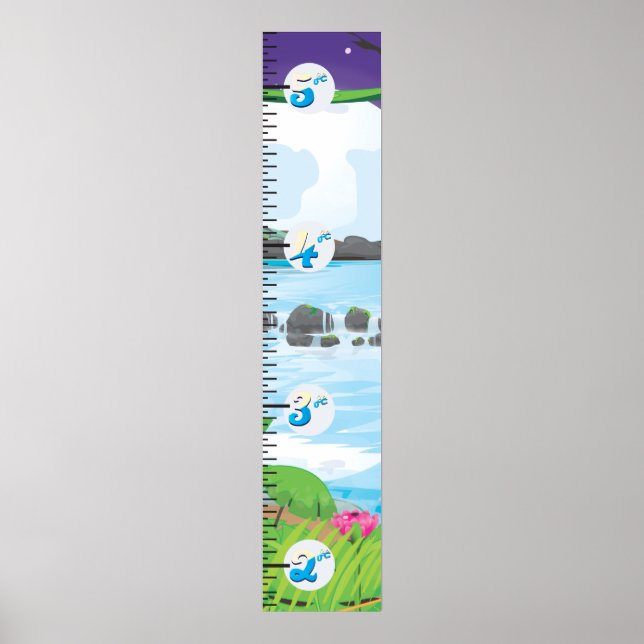 Rainforest jungle stream Growth Chart (Front)