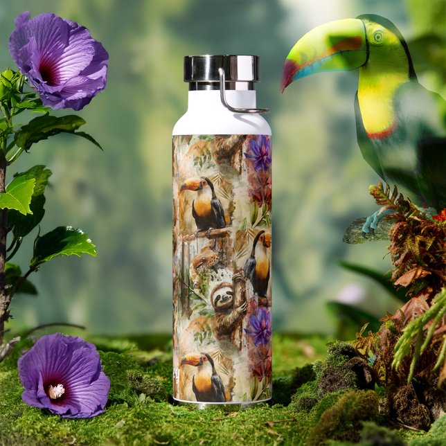 Rainforest Life Personalized Water Bottle (Creator Uploaded)