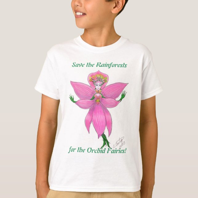 Rainforest Orchid Fairy T-Shirt (Front)