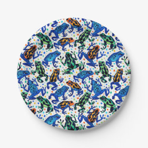 Rainforest Poison Dart Frog Plates