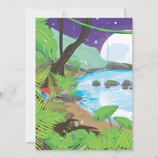 Rainforest River Invitation (Front)