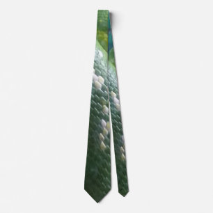 Rainforest snakeskin tie