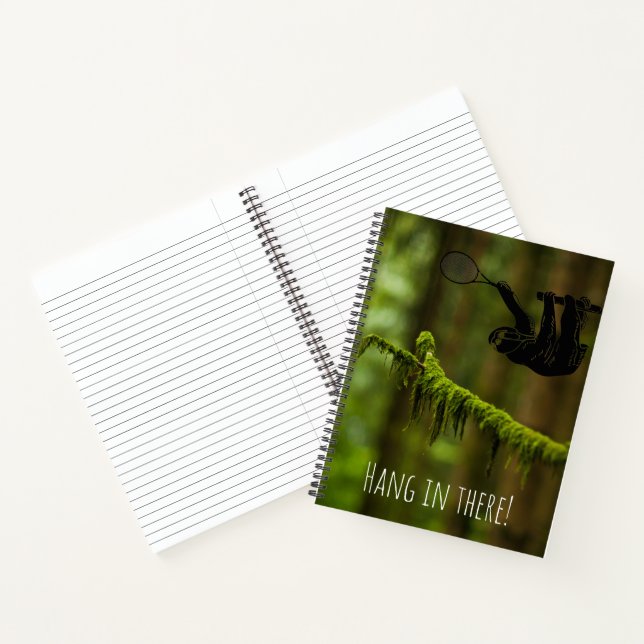 Rainforest Tennis Sloth Notebook (Inside)
