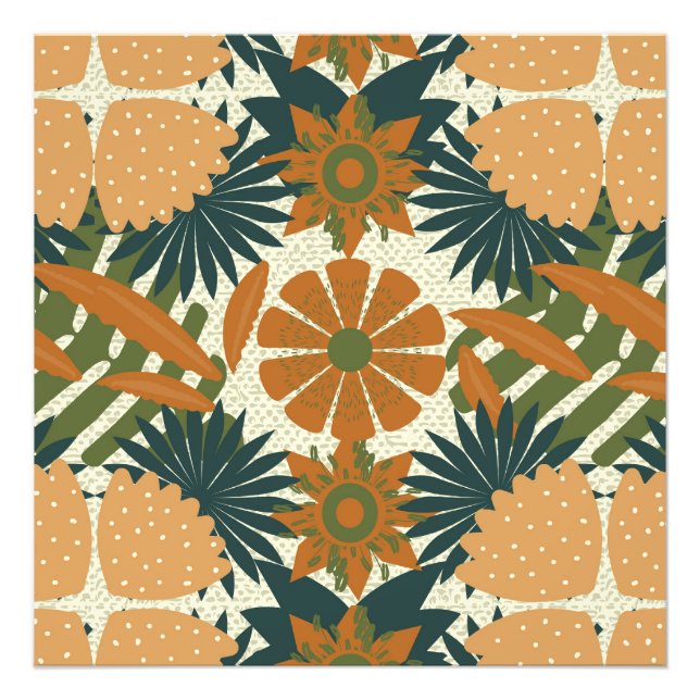 Rainforest Tropical Flowers Photo Print (Front)