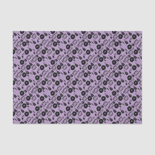 rainha gotica purpura tissue paper (Front)