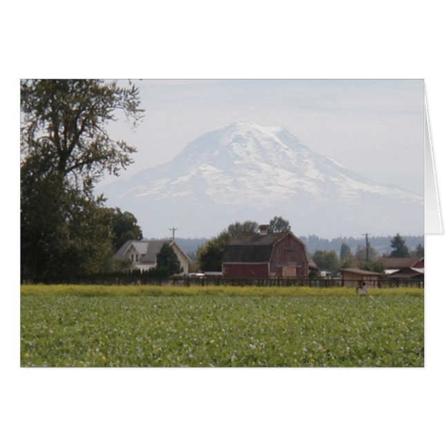 Rainier Mountain barn and farm (Front Horizontal)