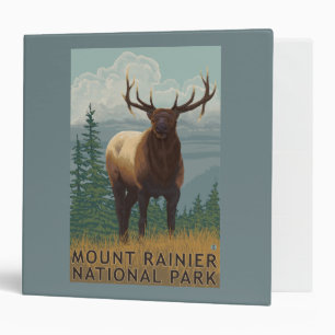 Rainier National Park, WashingtonElk Scene Binder