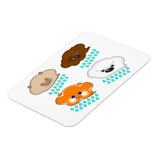 Raining Cats and Dogs -  Magnet