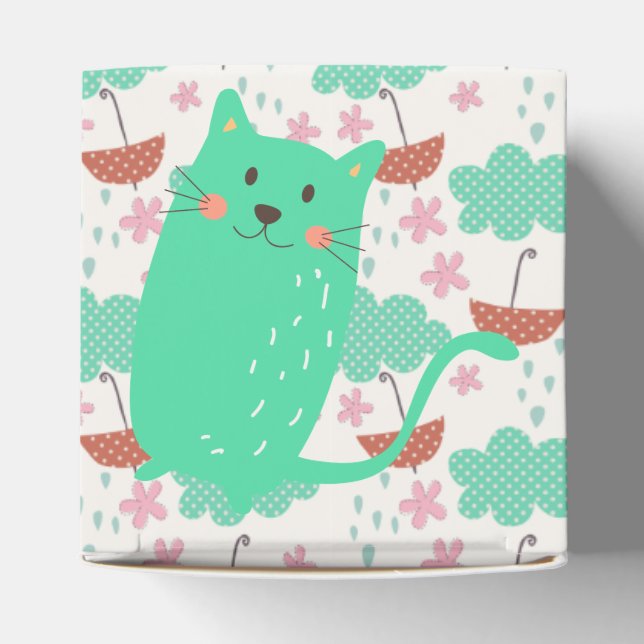 Raining Cats Favor Box (Top)