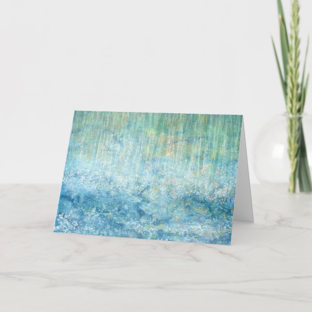 Raining Cats Greeting Card by Iris Grace Painting (Front)