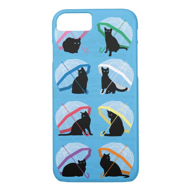 Raining Cats 'n Cats iPhone 7 Case (Back)