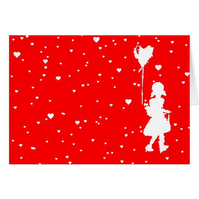 raining hearts personalize your own love message (Front Horizontal)