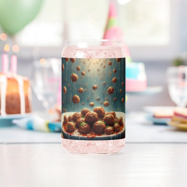Raining Meatballs Can Glass (Insitu (Birthday))