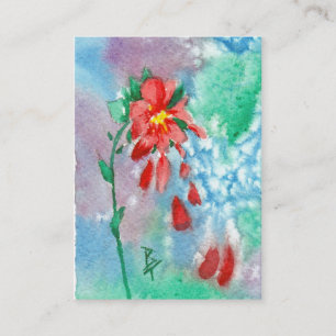 Raining Petals Art Card