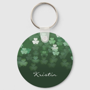 Raining Shamrocks Keychain