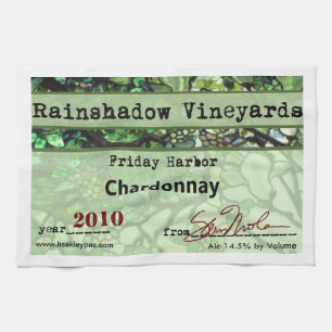 Rainshadow Vineyards Chardonnay Kitchen Towel