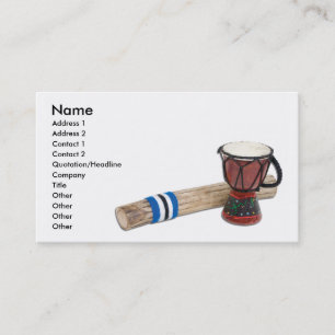 RainstickDrum, Name, Address 1, Address 2, Cont... Business Card