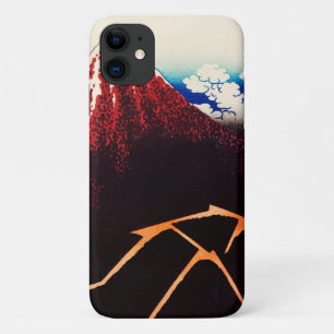 Rainstorm Beneath the Summit by Katsushika Hokusai iPhone 11 Case