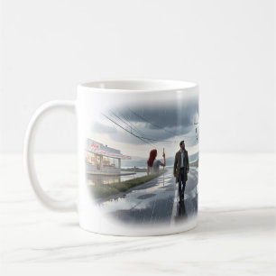 Rainy Crossroads of Lost Love Memory Mug