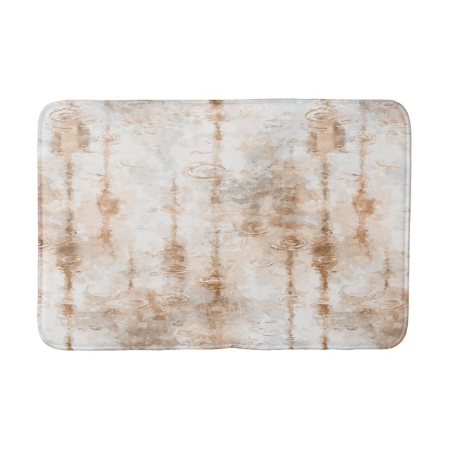 Rainy Day Abstract   Bath Mat (Front)