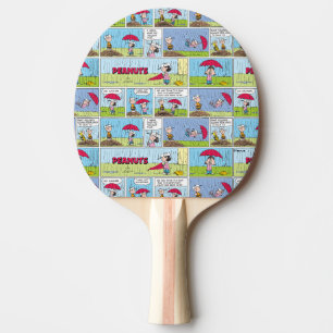 Rainy Day At The Baseball Game Ping Pong Paddle