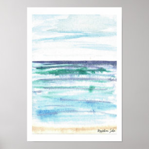 Rainy Day at the Sea Poster