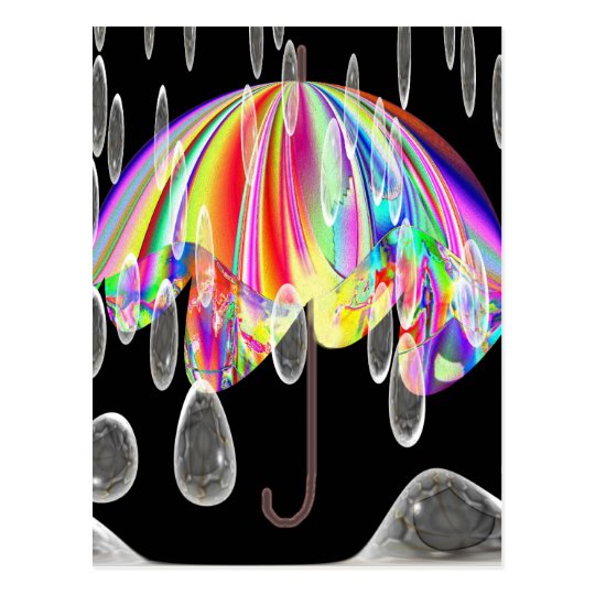 Rainy Day At The Zoo Postcard