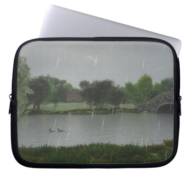 Rainy Day au sac pour ordinateur portable Lake (Devant)