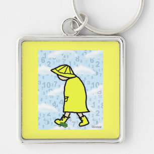 Rainy Day Boy Keychain