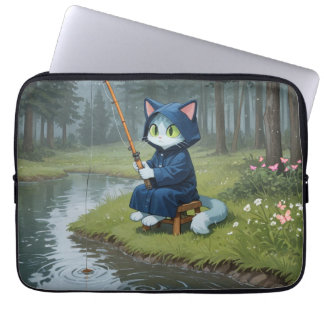 Rainy day fishing laptop sleeve