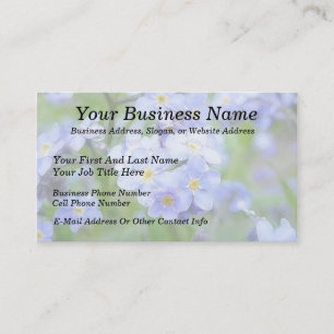 Rainy Day Forget Me Nots Business Card
