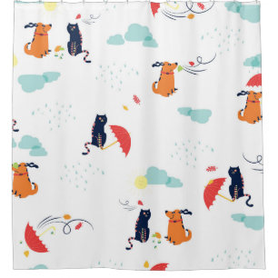 Rainy Day Friends: Cat Dog Vintage