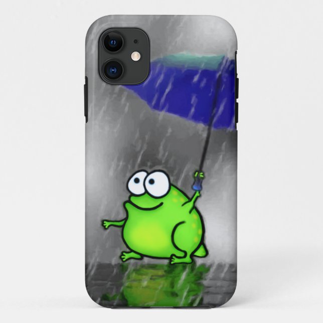 Rainy Day Frog Case-Mate iPhone Case (Back)