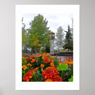 Rainy Day In Downtown Fairbanks, Alaska Photograph Poster