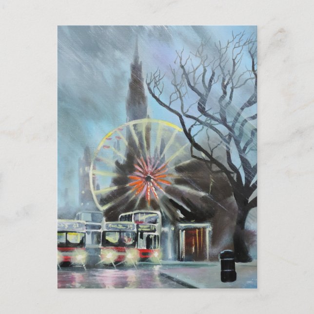 Rainy day in Edinburgh Postcard (Front)