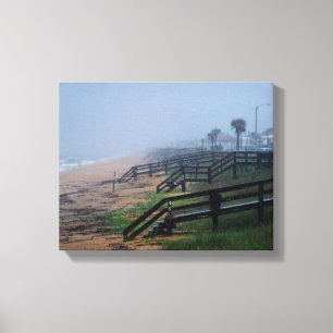 Rainy Day in Flagler Beach Florida Canvas Print
