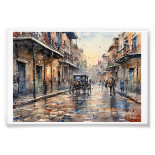 Rainy Day in New Orleans, Photo Print