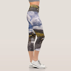 Rainy Day In Torres Del Paine NP Capri Leggings