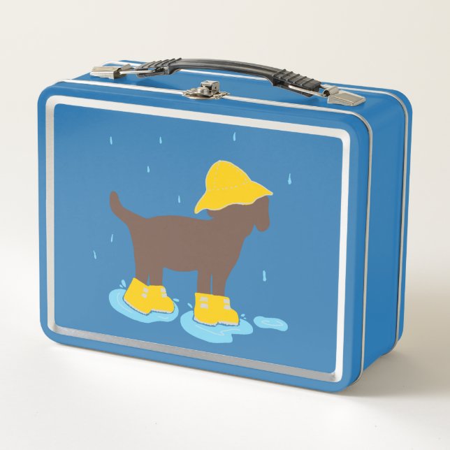 Rainy Day Lunch Box with Dog (Front)