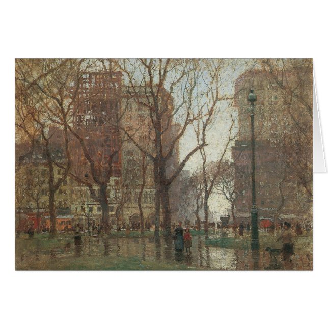 Rainy Day, Madison Square, New York, Paul Cornoyer (Front Horizontal)